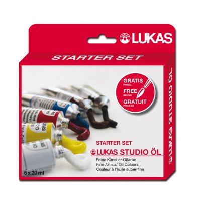 LUKAS Studio Öl Starter Set/6 + Pinsel