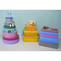 Pappschachteln quadratisch, 3er-Set