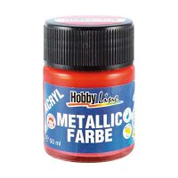 HOBBY LINE Acryl-Metallicfarbe 50 ml Glas