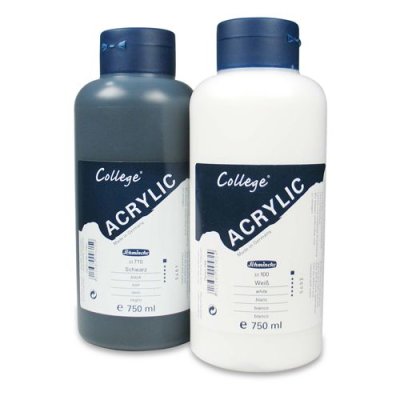 Schmincke College Acrylfarben 750ml (710 Schwarz)