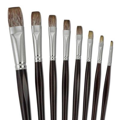 daVinci  GRIGIO - Öl-/Acrylpinsel FLACH (Größe 16)