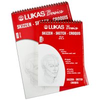 LUKAS Skizzenpapier BASIC - Spiralblock (1 - DIN A4)