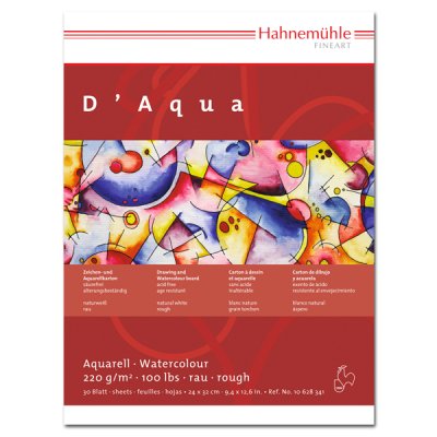 Hahnemühle "DAqua" Aquarellblock (17 x 24cm, 30 Blatt - rau)