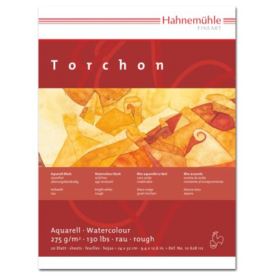 Hahnemühle "Torchon" Aquarellblock (17 x 24cm, 20 Blatt - rau)