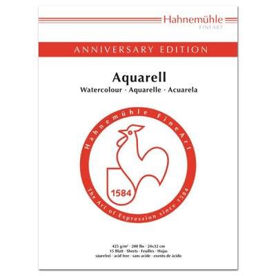 Hahnemühle "Jubiläums Edition" Aquarellblock (30 x 40cm, 15 Blatt)