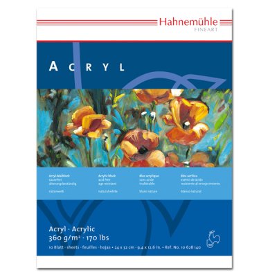 Hahnemühle "Acryl" Malblock (30 x 40cm, 10 Blatt)
