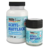 Hobby Line Acryl-Mattlack transparent (50 ml Glas)