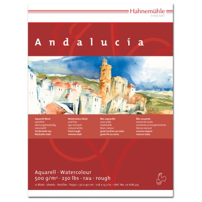 Hahnemühle "Andalucia" Aquarellkarton (30 x 40cm - 12 Blatt)