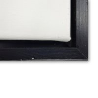 B-Ware Bilderrahmen inklusiv Keilrahmen (27x33cm (24x30cm)) schwarz