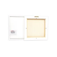 B-Ware Bilderrahmen inklusiv Keilrahmen (43x43cm (40x40cm)) weiß